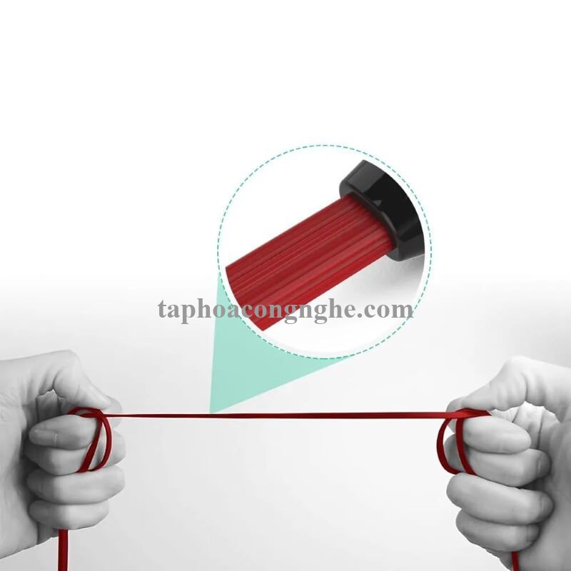 Ugreen 10797 0.5M Đỏ Cáp âm thanh 2 đầu 3.5mm dương chữ L dây dẹt AV119 30010797